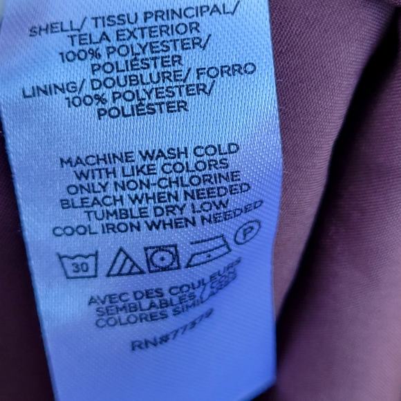 Ann Taylor Dotted Puff Sleeve Belted Flare Dress in Brown Stone Size 14 - Picture 7 of 8